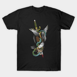 Tattoo Eagle and Snake T-Shirt